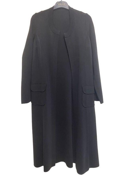 Siyah Düz Renk Klasik Elegant Ceket