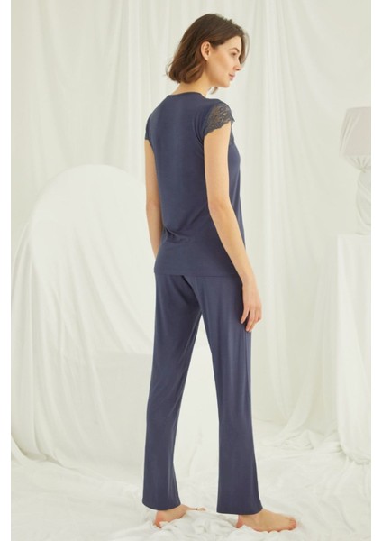 18231 Kadın Lacivert Pijama Takım indirimleri