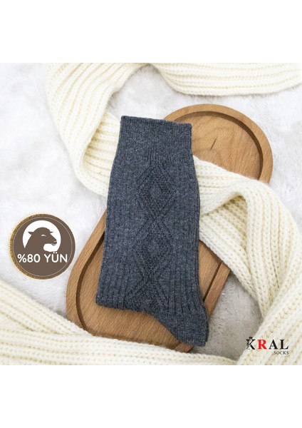 Kışlık Yün Çorap Lambswool (Özel Kuzu Yünlü) Kadınlar Için Termal Özellikli modelleri