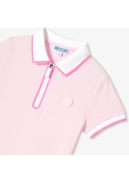 Kız Çocuk Fermuarlı Polo Yaka T-Shirt fırsatları