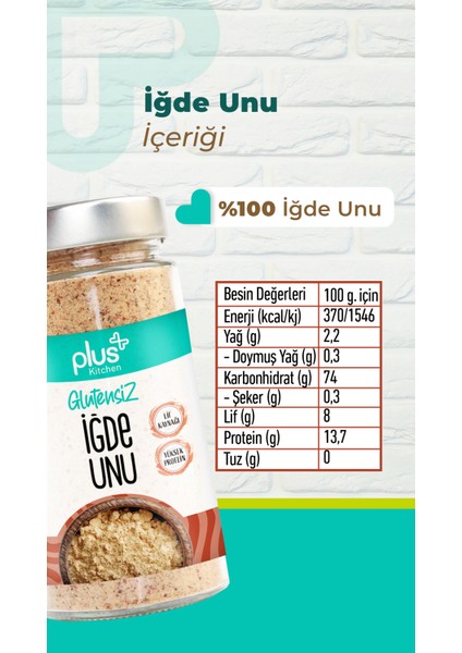 Glutensiz İğde Unu 200 Gr %100 İğde Meyvesi İçerir Yüksek Lif ve Protein fırsatları