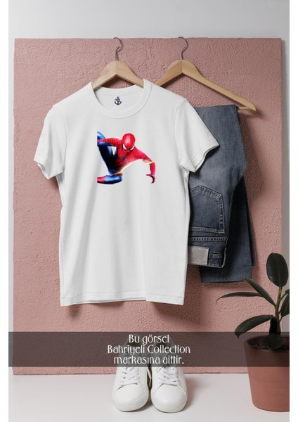 Oversize Spider-Man - Örümcek Adam 9 Vektörel Tasarımlı Unisex T-Shirt