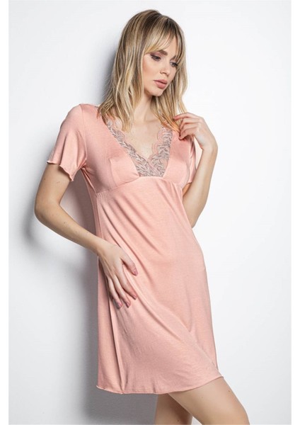 19157 Kadın Pudra Gecelik