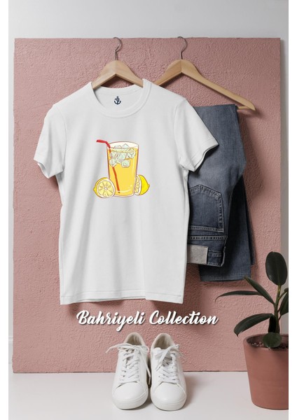 Oversize Limonata Tasarımlı Unisex T-Shirt