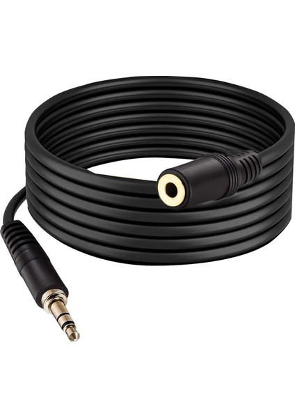 3 Metre Yüksek Kaliteli 3.5mm Erkek Kadın Stereo Uzatma 3 Halka Trrs Jack Stereo Ses Uzatma Kablosu 3mt Av Uzatma Kablosu Ses Konektörü Kablosu