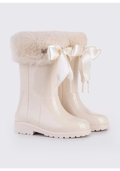 Krem Kız Çocuk Yağmur Botu W10239 Campera Charol Soft 079-NACA
