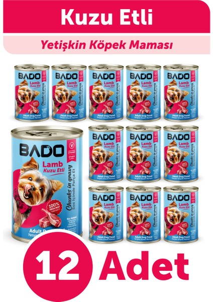 Yetişkin Yaş Köpek Maması Kuzu Etli 400Gr 12'li