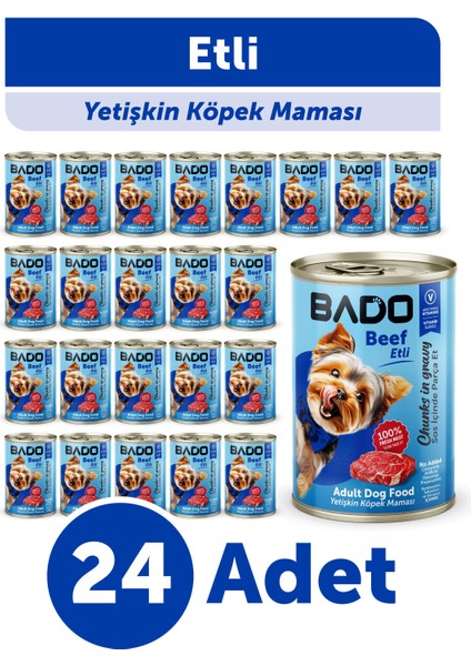 Yetişkin Yaş Köpek Maması Etli 400GR 24'lü