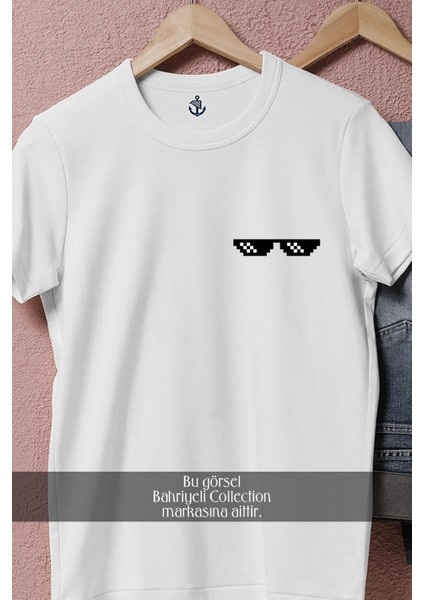 Oversize Thug Life Gözlük Cep Tasarımlı Unisex T-Shirt fiyatları