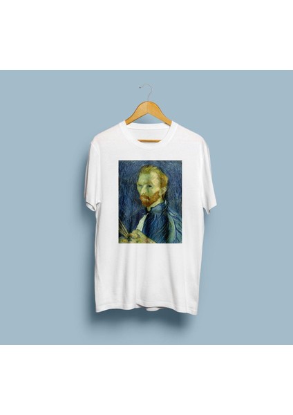 Oversize Vincent Van Gogh Baskılı Unisex T-Shirt