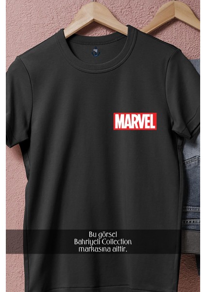 Oversize Marvel Cep Tasarımlı Unisex T-Shirt fiyatları