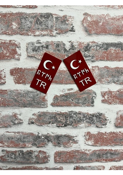 3ADİJİTAL Kırmızı Türk Yazılı Plaka Kenarı Tr fiyatları