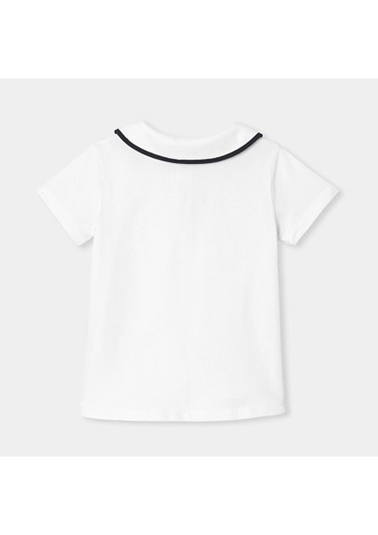 Kız Çocuk Pamuklu Pike Polo Yaka T-Shirt fiyatları