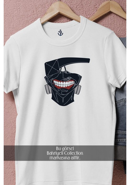 Oversize Tokyo Ghoul Kaneki Ken Mask Tasarımlı Unisex T-Shirt fiyatları