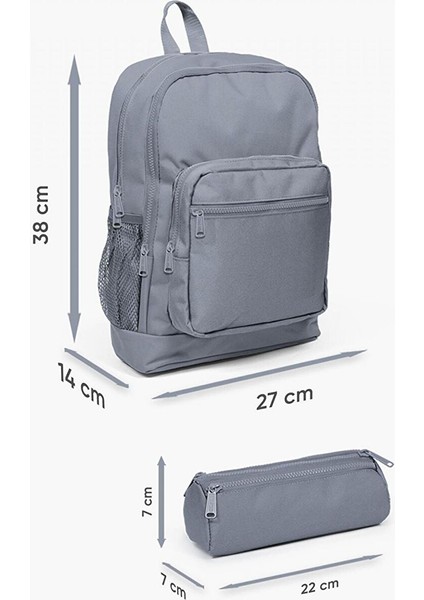 Kids Su Yeşili Neon Pembe Flamingo Desenli 2'li Okul Çanta Seti - Kız Çocuk modelleri