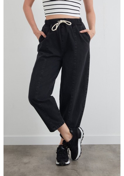 Beli Bağlamalı Slouchy Jean Pantolon fiyatları