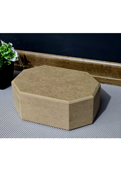 10 Adet Ahşap Sekizgen Dikdörtgen Öğrenci Kutu Çok Amaçlı Kapaklı Organizer Ham Hobi Boyama Saklama Kutusu fiyatları