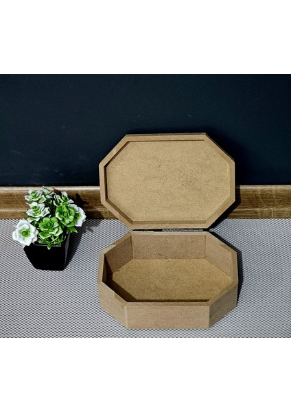 10 Adet Ahşap Sekizgen Dikdörtgen Öğrenci Kutu Çok Amaçlı Kapaklı Organizer Ham Hobi Boyama Saklama Kutusu modelleri