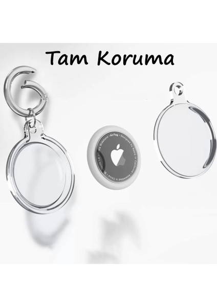 Airtag Şeffaf Su Geçirmez Koruyucu Kılıf Metal Anahtarlık Aparat ve Dayanıklı Silikon fiyatları