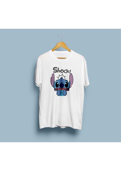 Oversize Stitch Shock / Şaşkın Stiç Tasarım Unisex T-Shirt