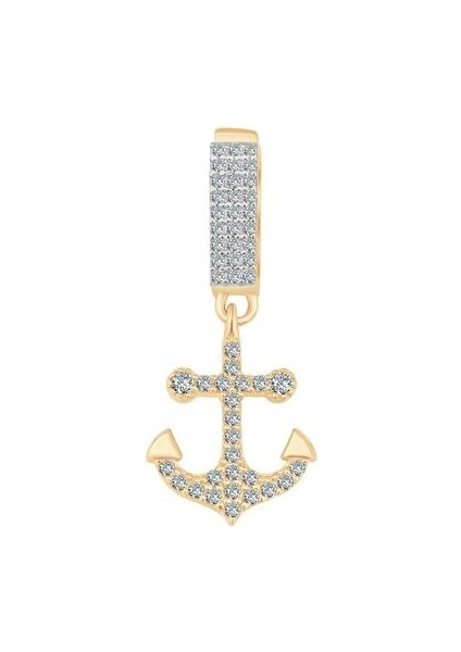 Altın Çapa Sallantılı Bileklik Charm