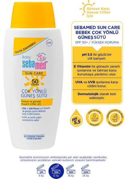 Baby SPF 50 UVA - UVB Filtresi ve E Vitamini Etkili Çok Yonlu Koruyucu Çocuk Güneş Sütü 100 ml fiyatları