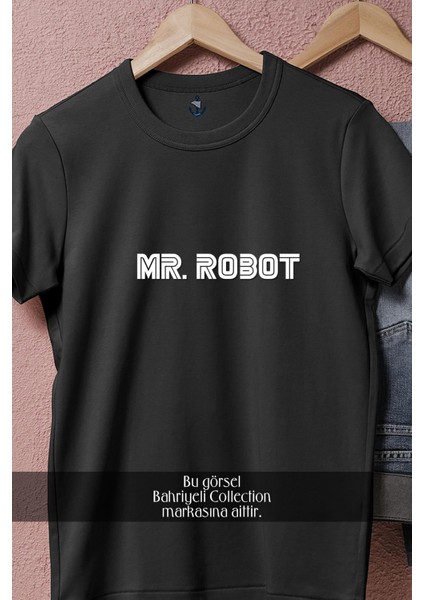 Oversize Mr Robot Tasarımlı Unisex T-Shirt