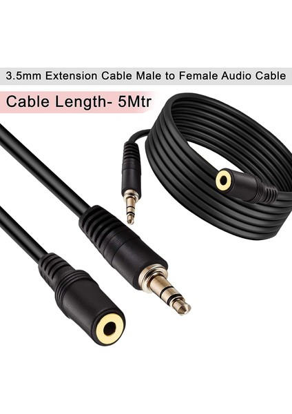 5 Metre 3.5mm Erkek Kadın Ses Kulaklık Uzatma Kablosu Telefon Tablet Ses Aux Adaptör 5mt Jak Kablosu Ses Uzatma Ara Kablo fiyatları