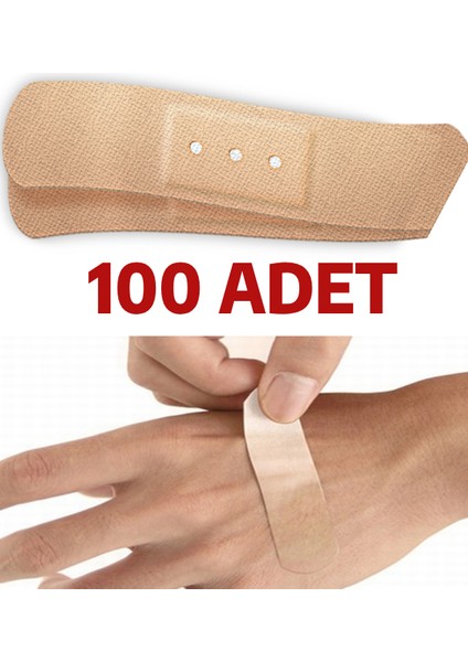 100 Adet Yara Bandı (10'lu x 10 Paket)
