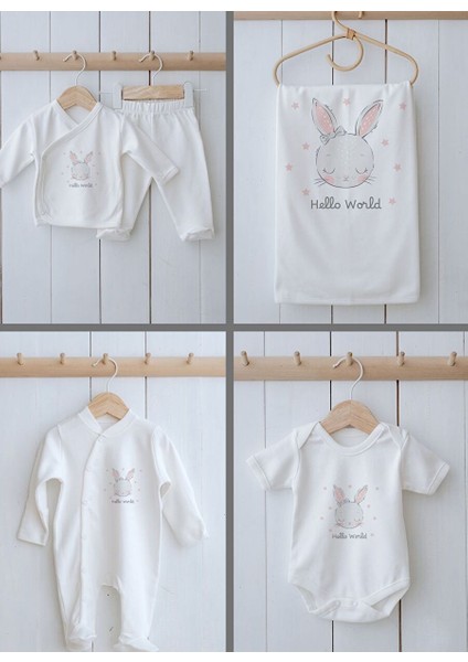 Organik 11'li Hastane Çıkışı - For Baby - Pembe Kulaklı Tavşan fiyatları