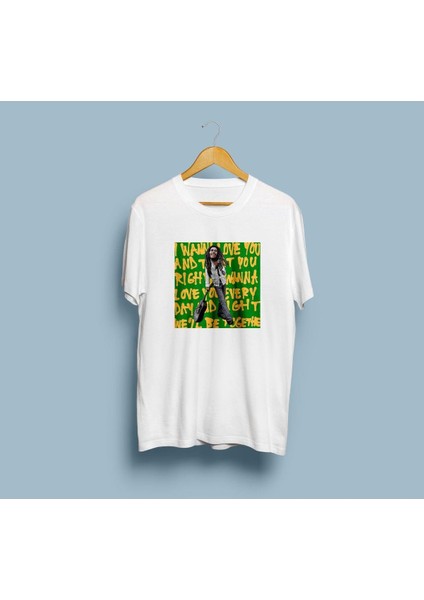 Oversize Bob Marley Tasarım 2 Unisex T-Shirt