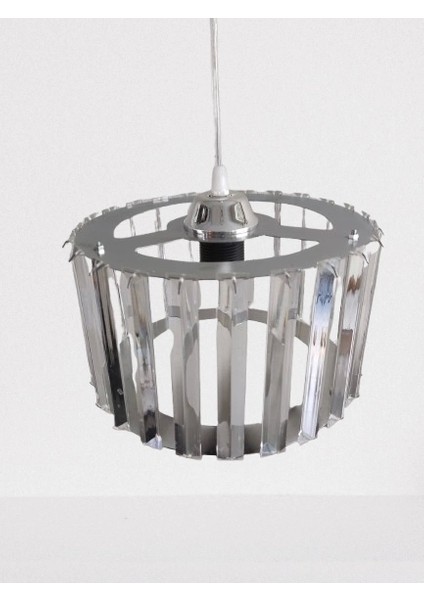 Kristal Taşlı Krom Büyük Yuvarlak Avize E-27 Duylu fırsatları