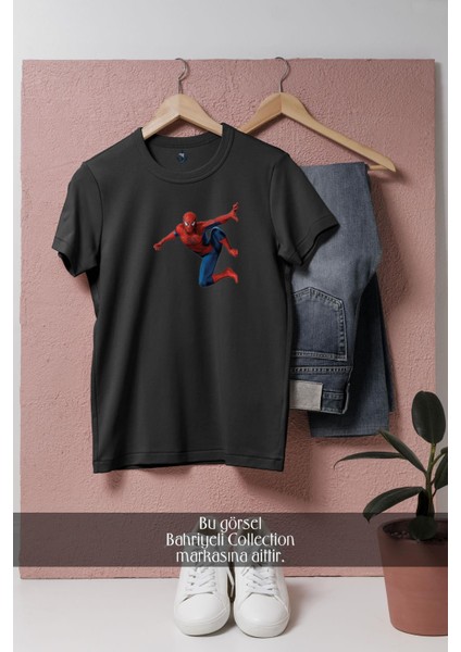 Oversize Spider-Man Örümcek Adam Tasarımlı Unisex T-Shirt