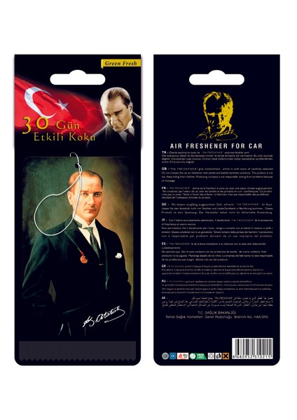 Bymeyla Mustafa Kemal Atatürk Görselli Oto Kokusu ve Torpido Aksesuarı fiyatları