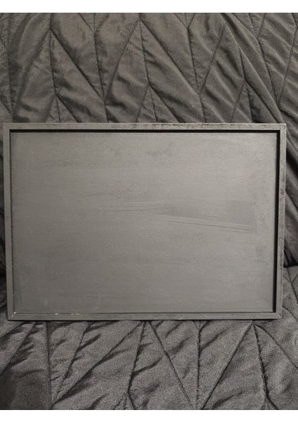 Ahşap Siyah Gri Yazılı Çay Kahve Sunumluk Tepsi fiyatları