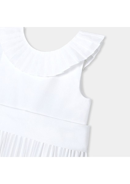 Kız Çocuk Pileli Haute Couture Elbise