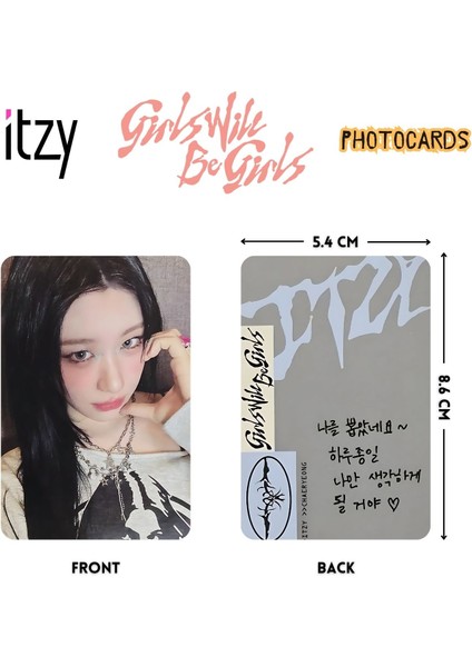 Itzy '' Girls Will Be Girls '' Binder Ver. Photocards fiyatları