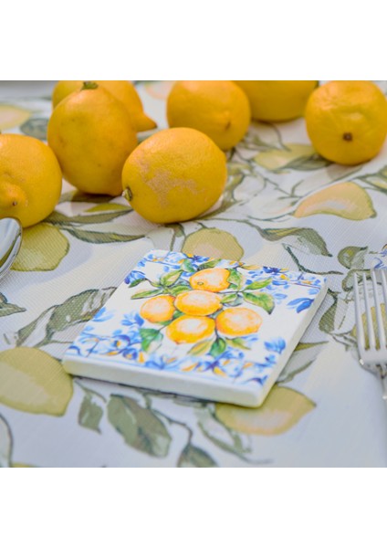 Kitchen Lime Bardak Altlığı - Renkli - 10 cm