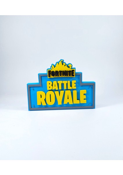 Fortnite Battle Royale 3D Logo Baskı