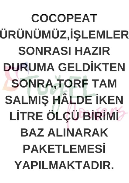 Cocopeat 10 LİTRE (KATKISIZ VE ELENMİŞ) Hindistan Cevizi Kabuğu Torfu modelleri