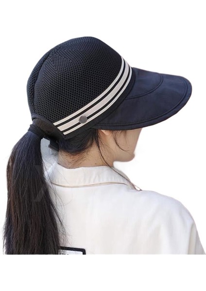 Yeni Stil Kadın Şapkası Yaz Güneş Koruması Büyük Siperlik Boş Üst Plaj Yüz Örtüsü Balıkçı Şapkası Uv Güneş Şapkası Güneş Şapkası (Yurt Dışından)