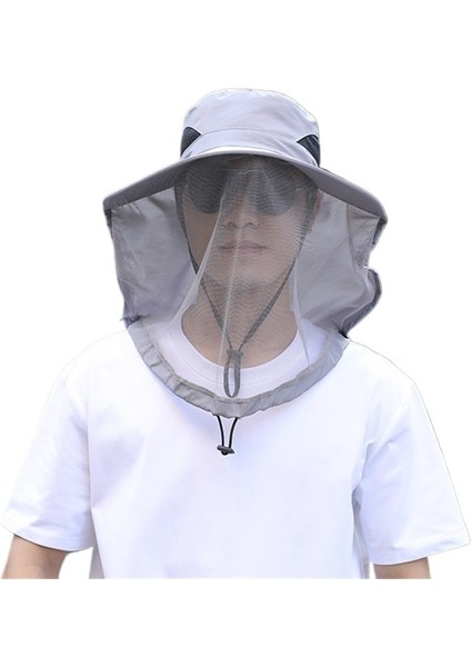 Örgü Maske Koruyucu Şapka Açık Hava Eğlence Balıkçı Şapkası Arıcılık Güneş Şapkası Yaz Nefes Alabilen Sivrisinek ve Böcek Önleyici Balıkçı Şapkası [iki Set] (Yurt Dışından)