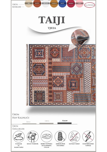 Klasik Salon Halısı Taıjı TJ03A fiyatları