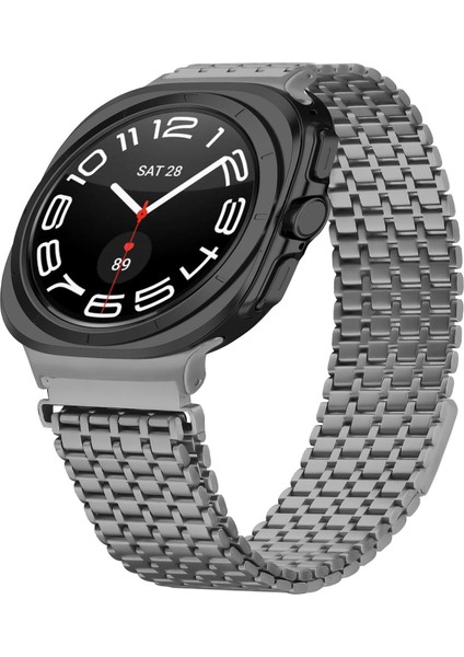 Zhstore-Samsung Galaxy Watch Ultra 47MM Için Manyetik Ste Kayış (Yurt Dışından)