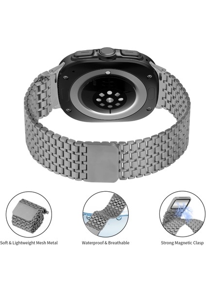 Zhstore-Samsung Galaxy Watch Ultra 47MM Için Manyetik Ste Kayış (Yurt Dışından) fırsatları