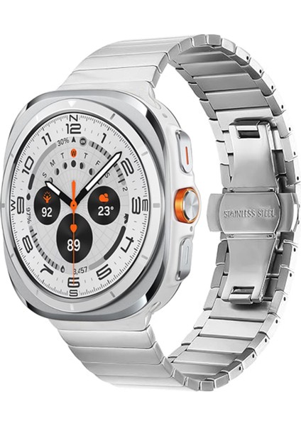 Zhstore-Samsung Galaxy Watch Ultra 47MM Için Paslanmaz Çelik Kayış (Yurt Dışından)
