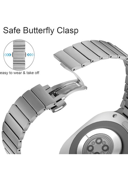 Zhstore-Samsung Galaxy Watch Ultra 47MM Için Paslanmaz Çelik Kayış (Yurt Dışından) fırsatları