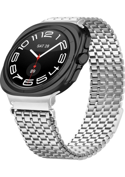 Zhstore-Samsung Galaxy Watch Ultra 47MM Için Manyetik Ste Kayış (Yurt Dışından)