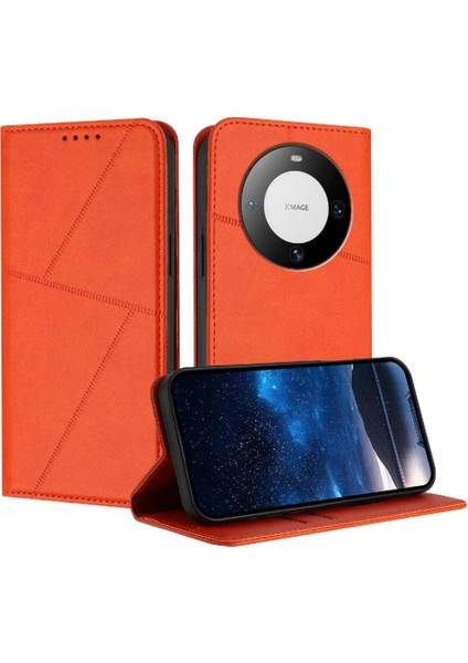 Kart Yuvaları ve Kickstand ile Huawei Mate 60 Darbeye Dayanıklı Kapak Için Kılıf (Yurt Dışından)