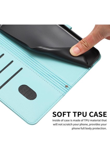 Tecno Camon 40 4g Için Flip Case Pu Deri Deri Cüzdan Sevimli Kedi Kartı (Yurt Dışından)